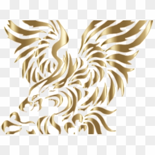 Golden Eagle Clipart Transparent Background - Eagle Tattoo Designs For Men - Png Download