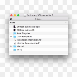 360pan Suite 3 Folder In Mac Finder - Qt Horizontal Chart Clipart