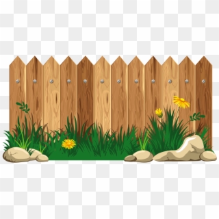Gate Clipart Wooden Fencing - Wood Fence Clipart - Png Download