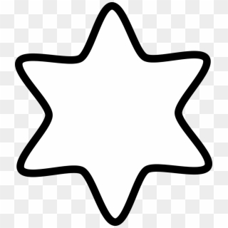 Star White Shape Png Image - Star Image Clip Art Black And White Transparent Png