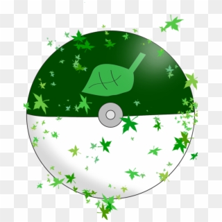 By Water Dragon - Grass Pokeball Clipart