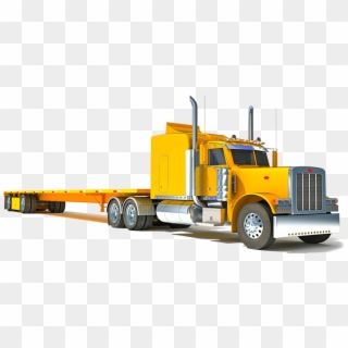 Shipping Containers Delivery Truck - Trailer Truck Clipart