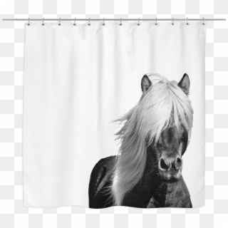 Wild Horse Shower Curtain - Horse Clipart