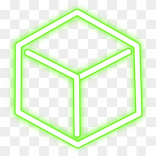 #neon #cube #freetoedit #square #green #glow #light - Augmented Reality Icon Png Clipart