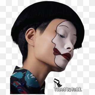Tubes By Jeanne - Surreal Face Painting Clipart