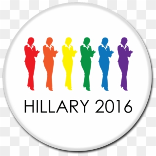 Hillary Clinton Button - Illustration Clipart