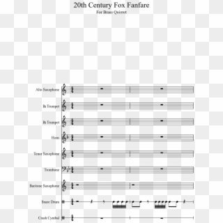 20th Century Fox Fanfare Sheet Music 1 Of 6 Pages - Vengaboys Boom Boom Boom Sheet Music Clipart