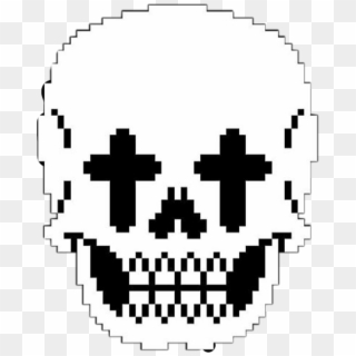 #pixel #pixeled #pixelesskull #skull #cross #black - Circle Clipart