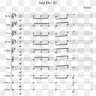 Just Do It - Caballo Viejo Partitura Trompeta Clipart