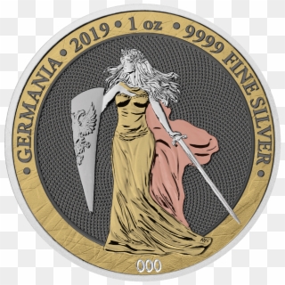 2019 Germania 6 Precious Metals 5 Mark 1 Oz - Germania Silver Coin Clipart