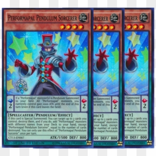 Yugioh Performapal Pendulum Sorcerer Ct13-en007 X3 - Collectible Card Game Clipart