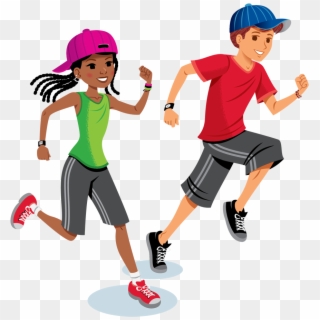 Kids Running Smaller - Exercise Completion Certificate Clipart