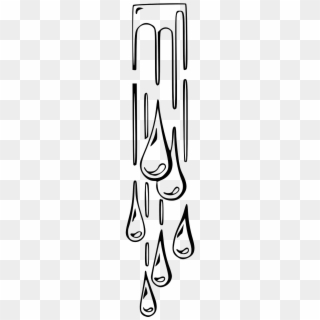 Raining Drops Water Falling Png Image - Tetesan Air Hitam Putih Clipart