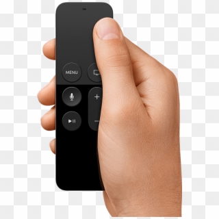 Now It Comes To The Remote - Apple Tv 4 Remote Png Clipart