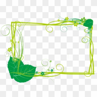 Green Plant Designer Clip Art - 綠色 邊框 Png Transparent Png