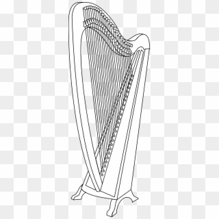 This Free Icons Png Design Of Harp 1 - Sketsa Alat Musik Harpa Clipart