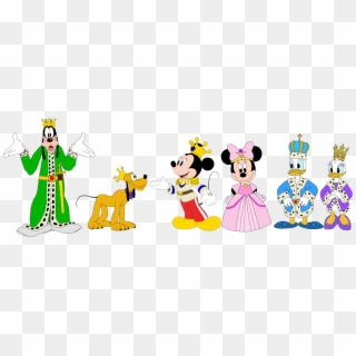 Mickey Mouse Club Png - Princess Minnie And Prince Mickey Clipart