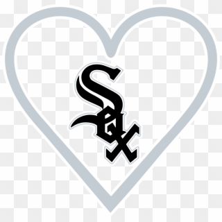Chicago White Sox Heart - White Sox Logo Black Clipart