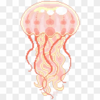 Jellyfish Crossstitch Vaporwave Art, Pixel Art Templates, - Super Mario Big Boo Clipart