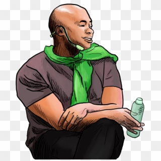 Depiction Of Mykee Fowlin, Motivational Speaker At - Sitting Clipart