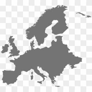 1 - 3 Million - Red Map Of Europe Clipart