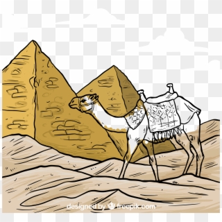 Image Free Egyptian Pyramids Sahara Illustration Transprent - موضوع رسم عن الاهرامات Clipart