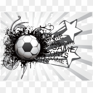 World Cup Russia 2018 Deco Png Clip Art Image - Graphic Designing Black And White Football Transparent Png