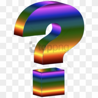 Free Png 3d Question Mark Png Png Image With Transparent - Rainbow Question Mark Gif Clipart