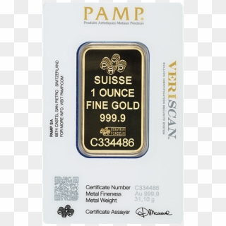 1 Oz Gold Bar Pamp Fortuna - Pamp 5 Tola Gold Bar Clipart