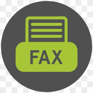 Fax Icon Png Circle , Png Download - Circle Clipart