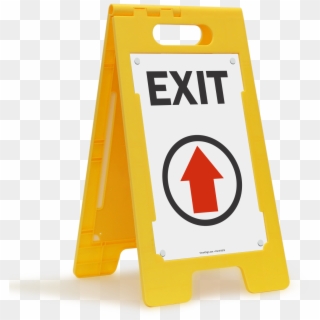 Exit Fold-ups® Floor Sign - Exit Sign Clipart
