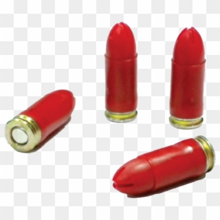 Available In Calibres - Red Plastic Bullet Clipart