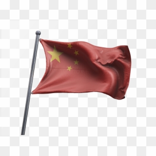 Realistic Waving China Flag - Flag Clipart