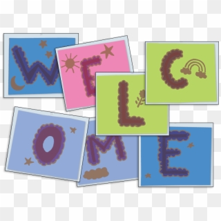 This Colorful Easy To Laminate Welcome Sign Starts - Illustration Clipart