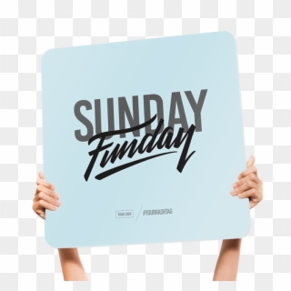 Fun Church Welcome Signs Sunday Funday - Calligraphy Clipart