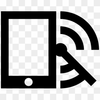 Mobile Phone With Radar And Rss Feed Symbol Comments Clipart