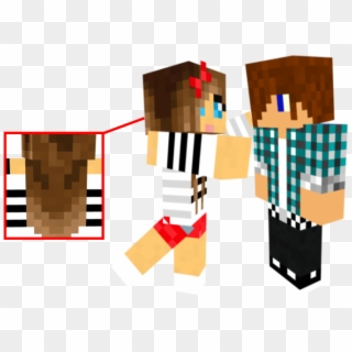 Mhsdrypng Minecraft Skins Girl And Boy Clipart 2578480 Pikpng