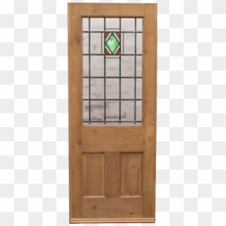 3 Panel Art Deco Stained Glass Door Sc 1 St Period - Home Door Clipart