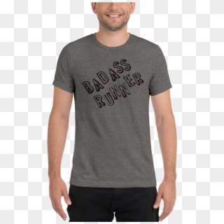 Badass Runner Short Sleeve T-shirt - T-shirt Clipart