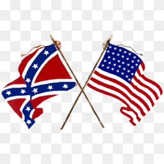 The War Of Brothers Civil War - American Civil War Flags Clipart