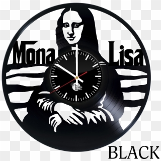 Mona Lisa Vinyl Wall Clock Big - Relógio De Vinil Mona Lisa Clipart