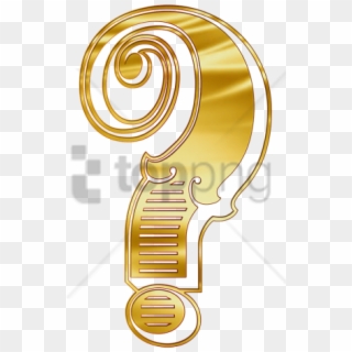Free Png Cyrillic Question Mark Png Image With Transparent - Gold Question Png Clipart