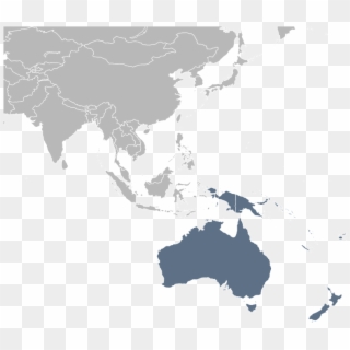 Asia Pacific Map Vector Clipart