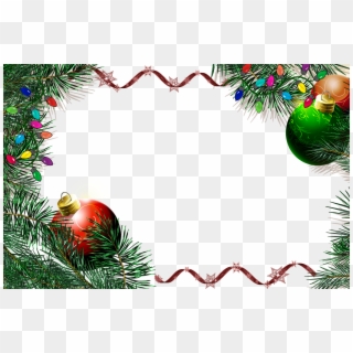 Molduras De Natal - Cartão De Natal Para Escrever Clipart (#2582085) -  PikPng