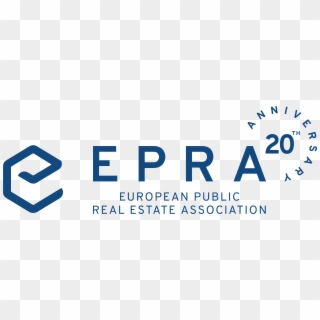 Epra 20th Anniversary Logo Horizontal Lockup Blue - Printing Clipart