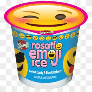 Italian Ice, Cotton Candy, Emoji, Raspberry, Summer - Rosati Emoji Ice Cream Clipart