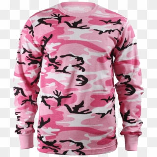 Rothco Long Sleeve Camo T Shirts - Pink Camo Long Sleeve Shirt Clipart