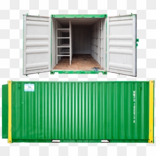 Shipping Container Hire - Green Shipping Container Png Clipart