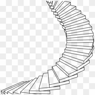 Spiral Stairs Clipart - Png Download