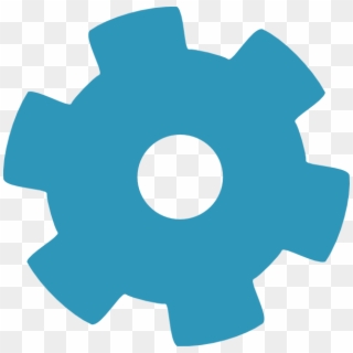 How To Set Use Blue Gear Cog Svg Vector - Setting Clipart - Png Download